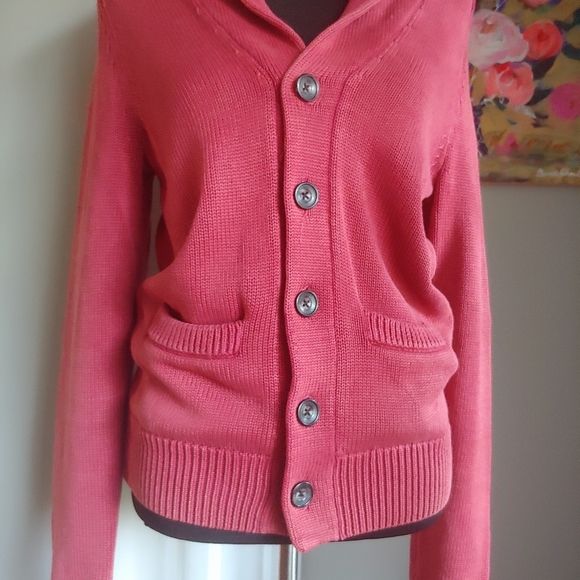 American Eagle Prep Fit Button Down Sweater XS - Picture 3 of 12